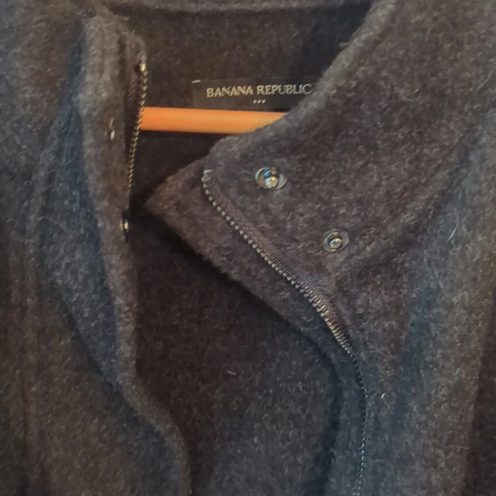 Banana Republic Melton Pocket Dark Gray Jacket - Picture 4 of 7
